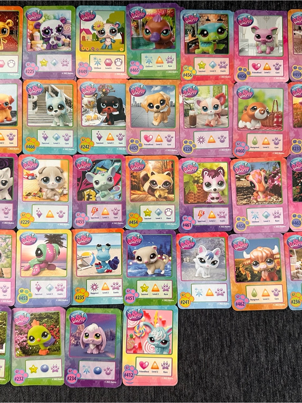 Littlest Pet Shop Character Cards - Pink and Purple Variety